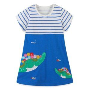 Turtle GIrls Short Sleeve Dress